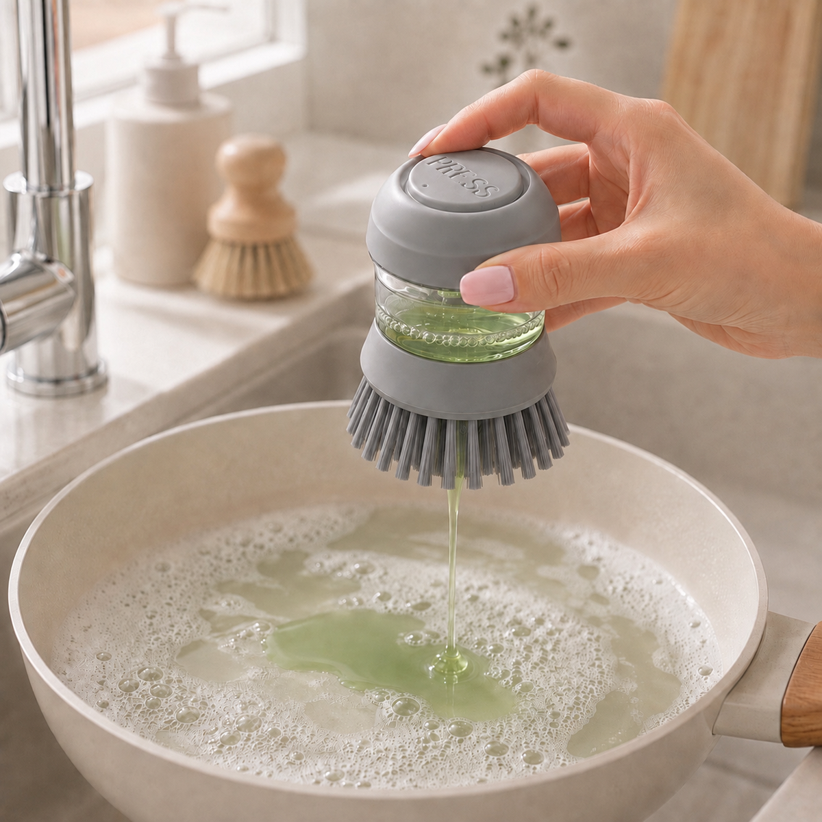 DishMate™ Soap Dispensing Brush