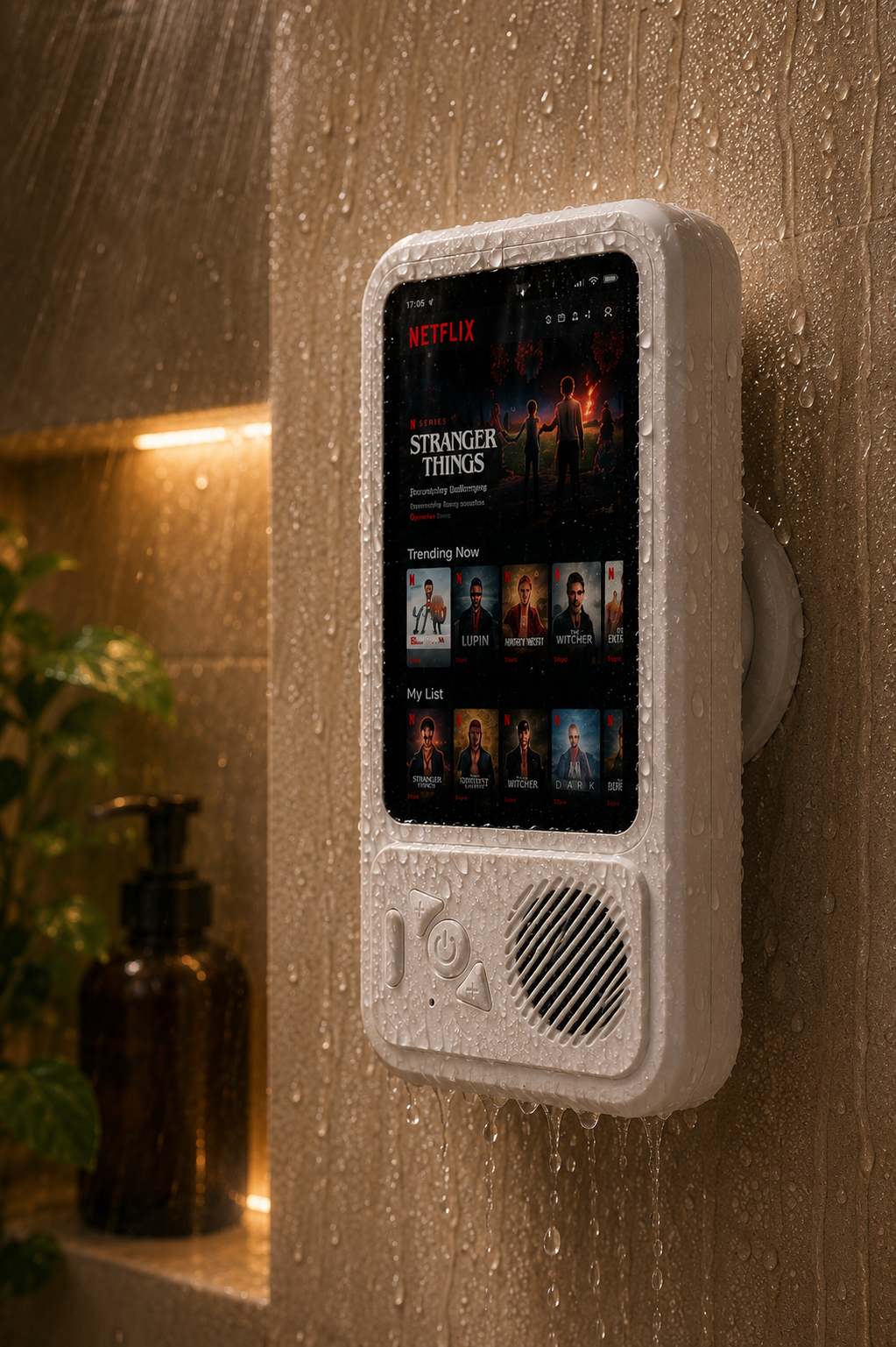 ShowerWave™ Waterproof Bluetooth Speaker & Phone Holder