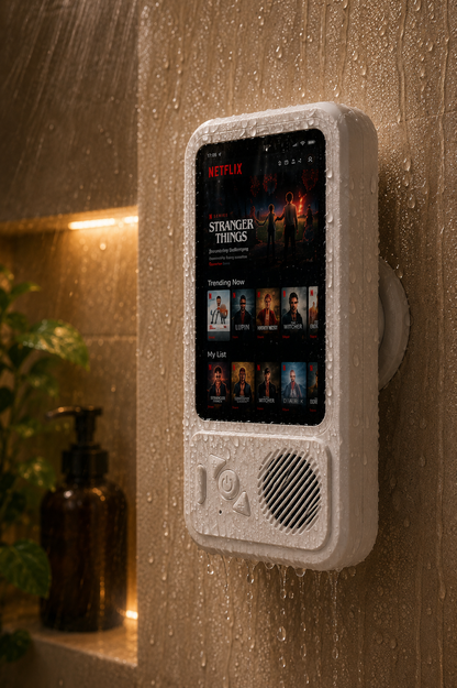 ShowerWave™ Waterproof Bluetooth Speaker & Phone Holder