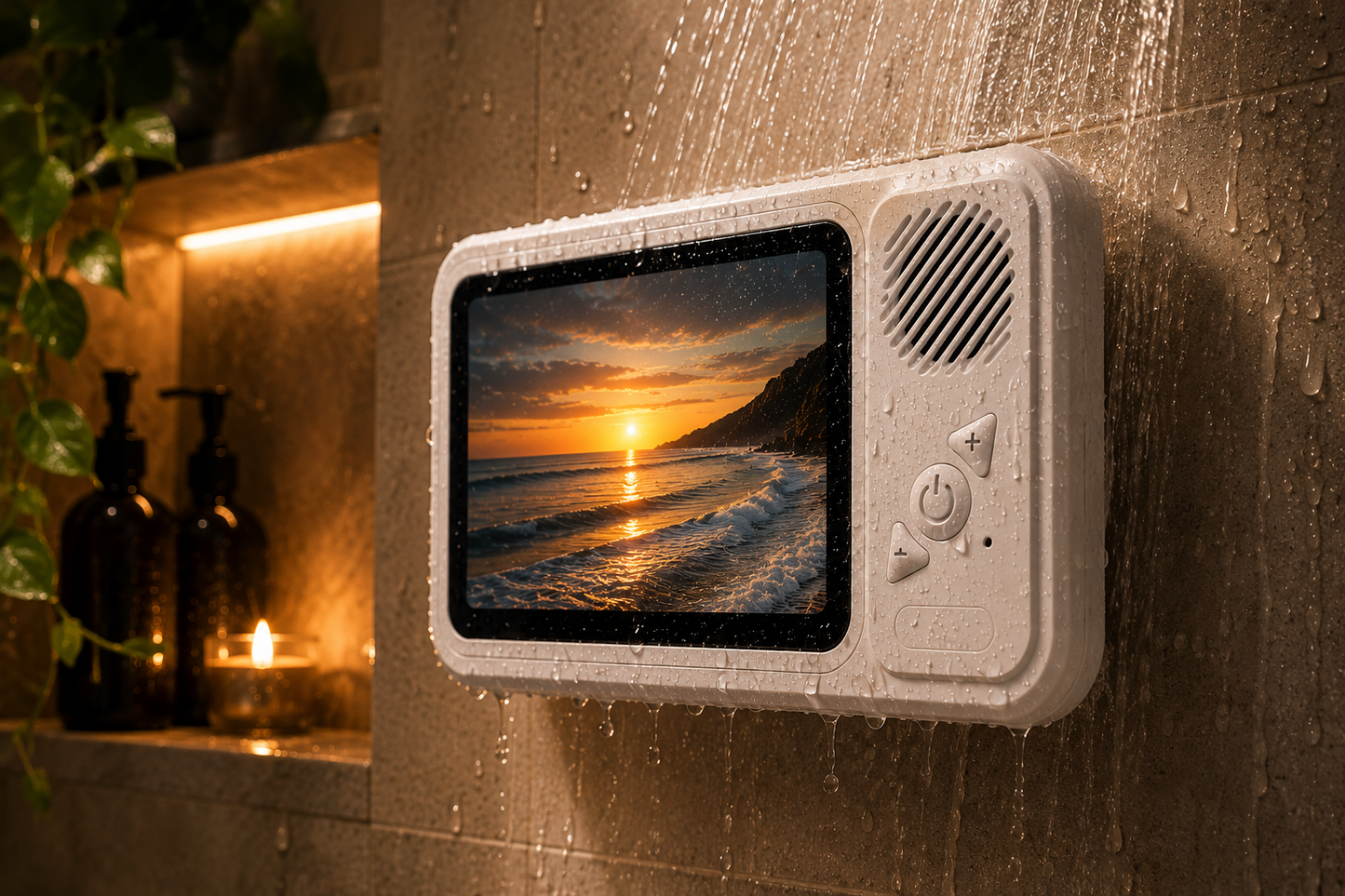 ShowerWave™ Waterproof Bluetooth Speaker & Phone Holder